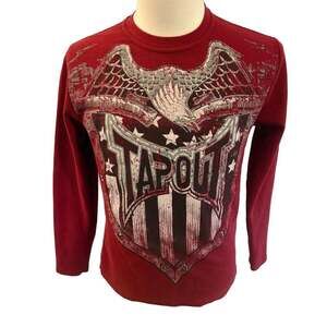 Y2K Tapout Thermal Long Sleeve Shirt Men's Affliction Style Graphic Tee Youth